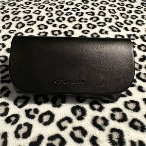 Giorgio Armani Elegant Black Glasses Semi-Hard Case Only